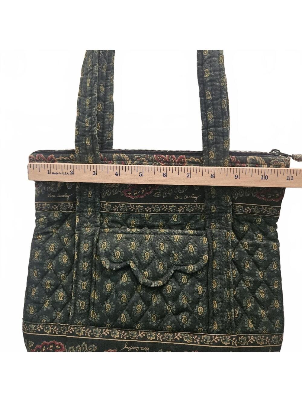 Vera Bradley Quilted Tote Bag with Paisley Pattern - Picture 7 of 9